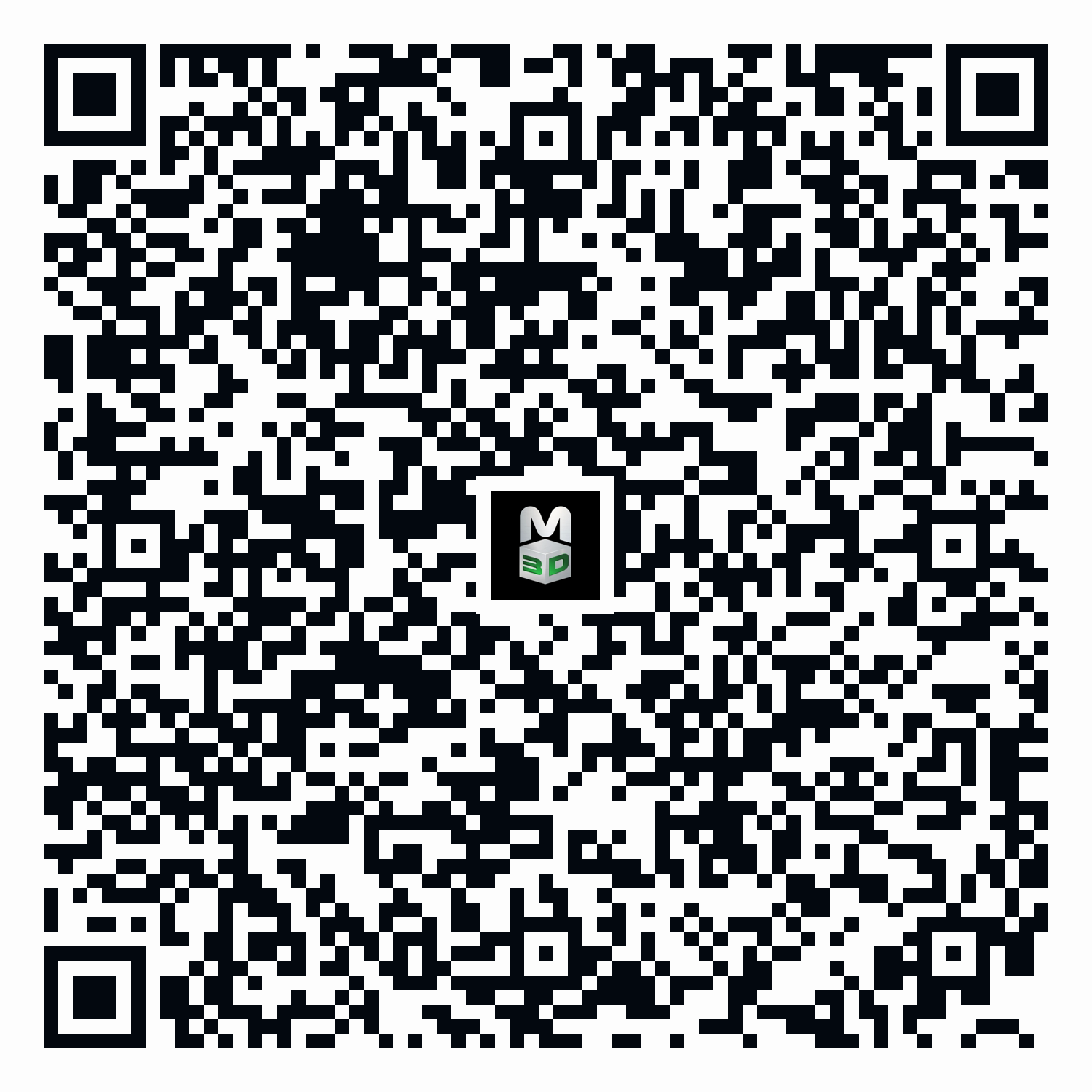 Scan to save MBB 3D Media to your contacts — phone, email and website