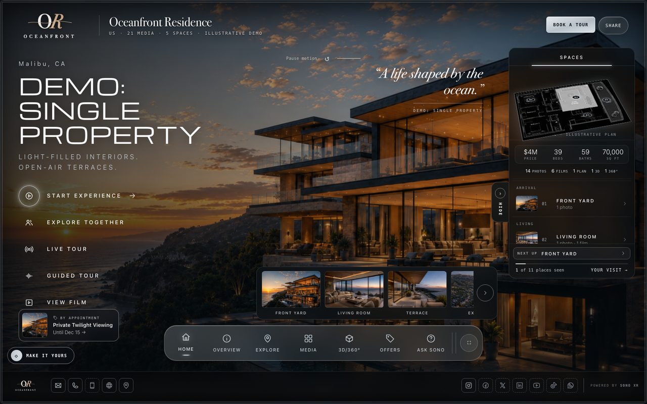 Oceanfront Residence Showcase